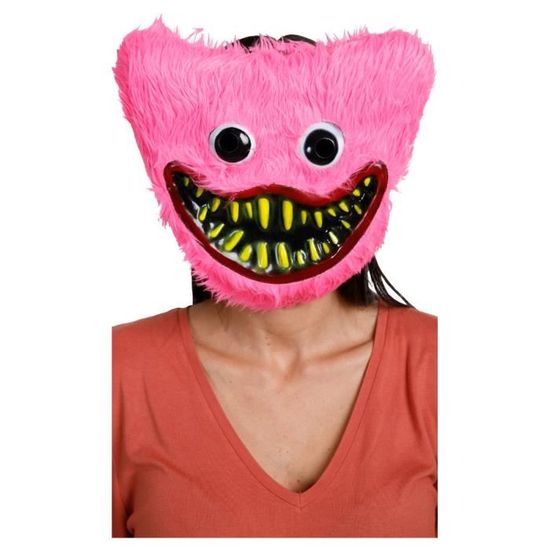 Masque Kissy Missy Poppy Playtime Noir pour Carnaval et soirée à thème