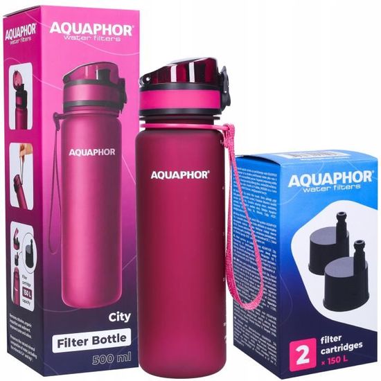 Bouteille filtrante à eau menthe Aquaphor 0 l 1 filtre Bouteille filtrante à eau menthe Aquaphor 0 l 1 filtre