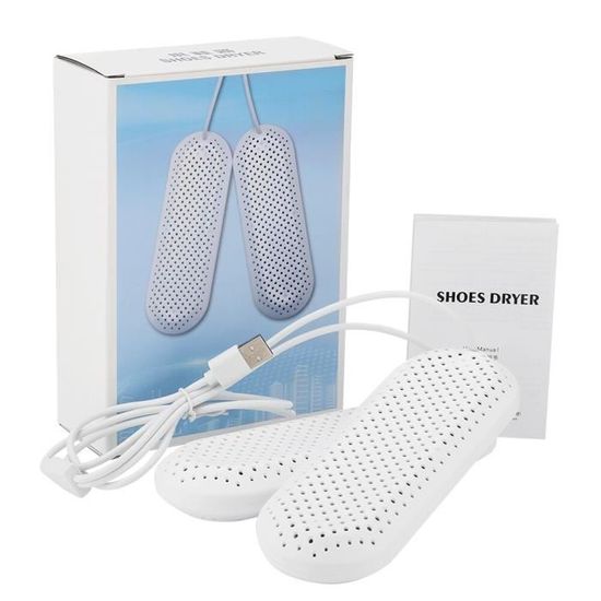 Sèche-Chaussures USB Avec Lampe UV Et Batterie De Secours - Compact, Pour Chaussures, Bottes, Gants