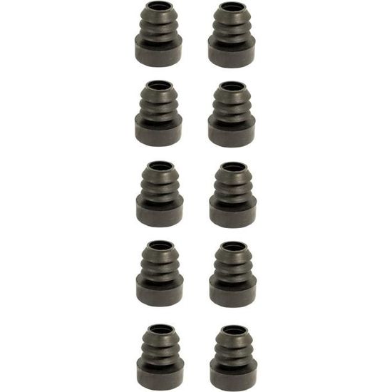 8 Bouchons Coniques à Bride En Silicone – 16-17 Mm (41/64"-43/64"), Réutilisables Haute Température, Pour Protection & Masquage