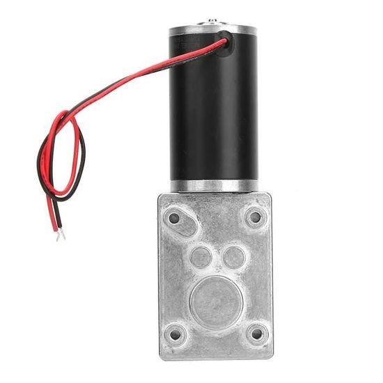 Moteur Réducteur à Vis Sans Fin 12V 10 RPM - Arbre 8 Mm D - Couple élevé - Pour Ventilateurs, Machines - 3
