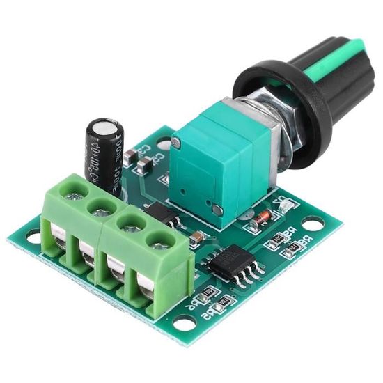 Module Régulateur De Vitesse PWM Pour Moteur DC 1,8V-12V 2A - Contrôle De Vitesse Par Potentiomètre, Protection Fusible 2A - 13