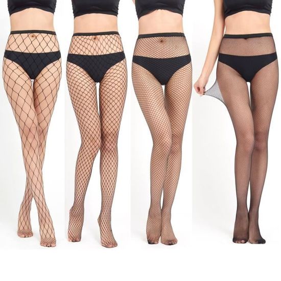 HOTSO - Ensemble Lingerie Sexy 3 Pièces - Babydoll Sans Bretelles, Résille, Dos Croisé - Dentelle Noire Ou Rouge - 5