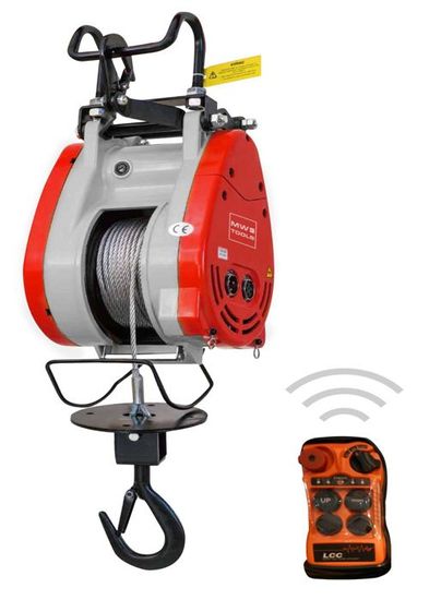 Palan à câble électrique 500 kg MWTools PHS500R Qualité