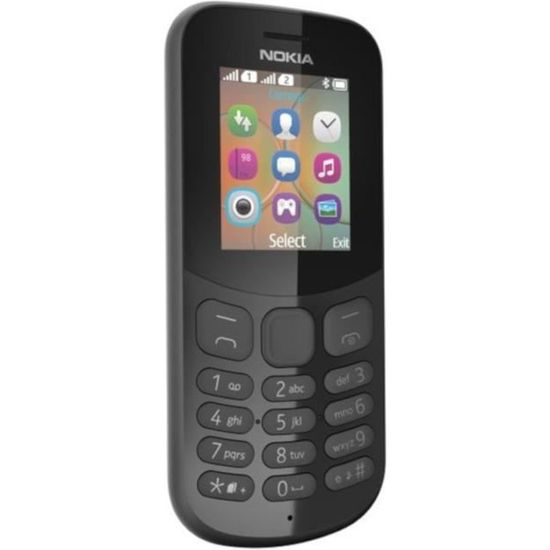 Téléphone portable NOKIA 130 - Noir - Écran 1,8" - Batterie 1020 mAh