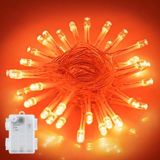 Guirlande Lumineuse GCSTNN 3m 30LED - Minuterie 6h/18h - Piles - Étanche IP65