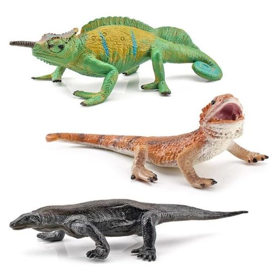 Lot De 3 Figurines Ratel En Plastique - Animaux Sauvages Haute Simulation Pour Enfants 4-6 Ans