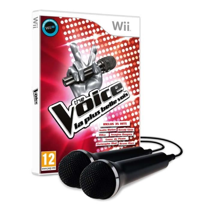 The Voice La Plus Belle Voix 2 Micros Jeu Wii U Cdiscount
