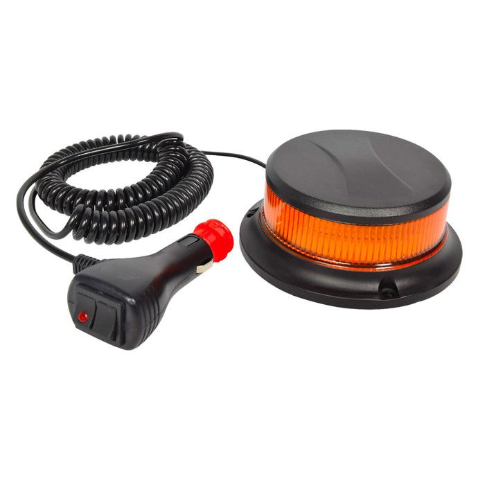 Gyrophare LED magnétique extra plat Homologué 12V - 24V allume cigare