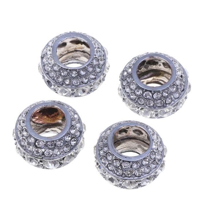 4 pièces anneaux d'appui-tête de voiture d'oreiller de cou Bling diamant de colliers pour de camion CASQUE - ECOUTEURS