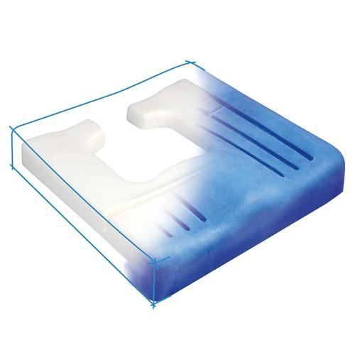 Coussin anti-escarres ergonomique -Viscoflex Plus- - Forme carré - Mousse à mémoire de forme