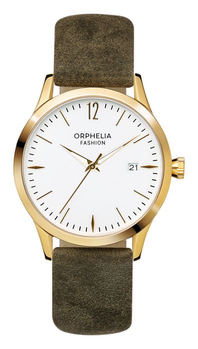 Orphelia Fashion - Montre Femmes - Quartz - Analogique - Bracelet en Cuir - Vert - OF714822