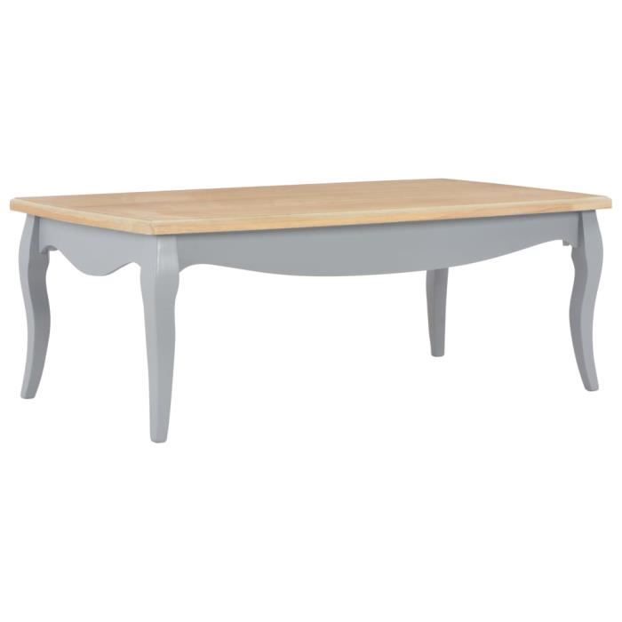 VINTA - Super Magnifique-Table de salon Table Basse Bout de canapé Table à café style contemporain scandinave - Gris et marron7131