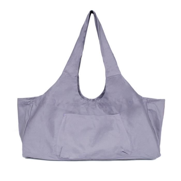 Grande capacité sac de yoga en toile corps de fitness une épaule yoga ma danse sac de rangement de vêtements Violet