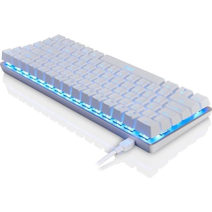 AK33 clavier mécanique de jeu filaire USB rétro-éclairé commutateurs noirs bleus pour le bureau NA99
