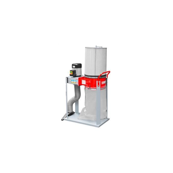 Aspirateur à copeaux de bois 1 sac 60 litres 750 W 400 V - ABS1500FF-400V - Holzmann