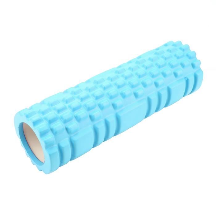 Garosa Rouleau de yoga Mini rouleau de yoga creux exercice rouleau de remise en forme Physio Workout Yoga colonne de massage (bleu)