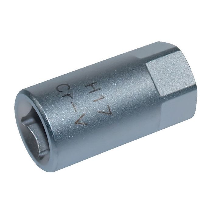 Embout de vidange, chrome vanadium, male, 3/8, 6 pans, 17 mm - AUTOBEST