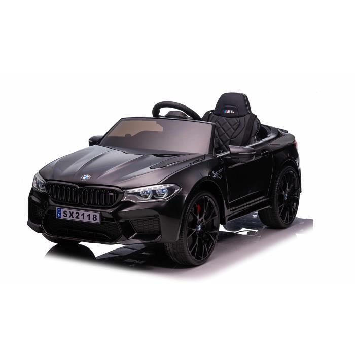 Voiture électrique pour enfants BMW M5, noire, licence d'origine, alimentée par batterie 24V