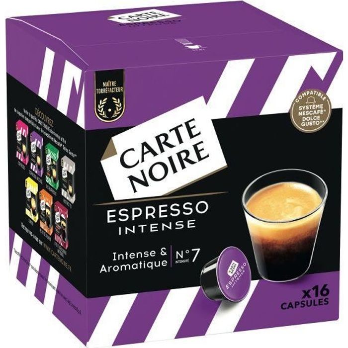 CARTE NOIRE Capsules Dolce Gusto Espresso Intense N°7 x16 - 128 g
