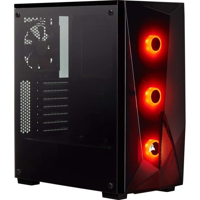 Corsair SPEC-DELTA, Carbide Series, RGB en Verre Trempé Moyen-tour Boîtier Gaming - Noir
