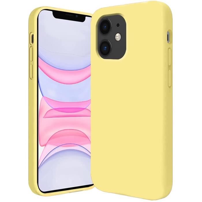 etuis pour smartphones compatibles avec iPhone 11, etui en silicone liquide, etui anti-rayures pour iPhone 11, etui rose, etui s AL