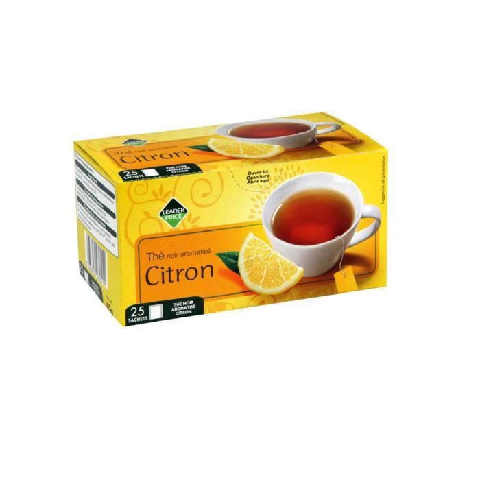 Thé noir citron x25 sachets - 45g