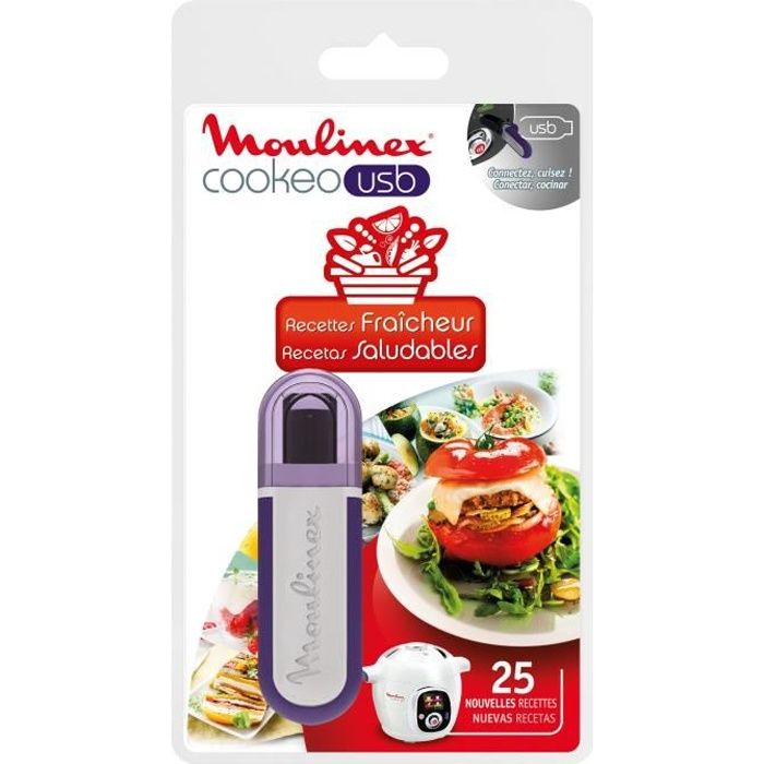 MOULINEX Accessoires XA600511 Clé USB thème fraicheur pour Cookeo