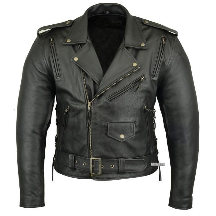 blouson cuir moto DJORNO