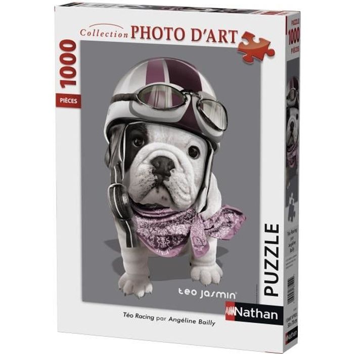 Puzzle 1000 pièces Téo Racing Teo Jasmin Collection Photo d'Art NATHAN