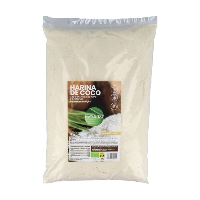 NATURITAS - Farine de noix de coco bio sans gluten 1 kg
