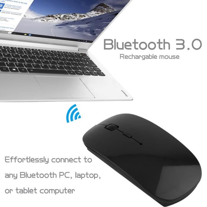 Portable Rechargeable Bluetooth 3.0 Souris sans fil pour ordinateur portable PC