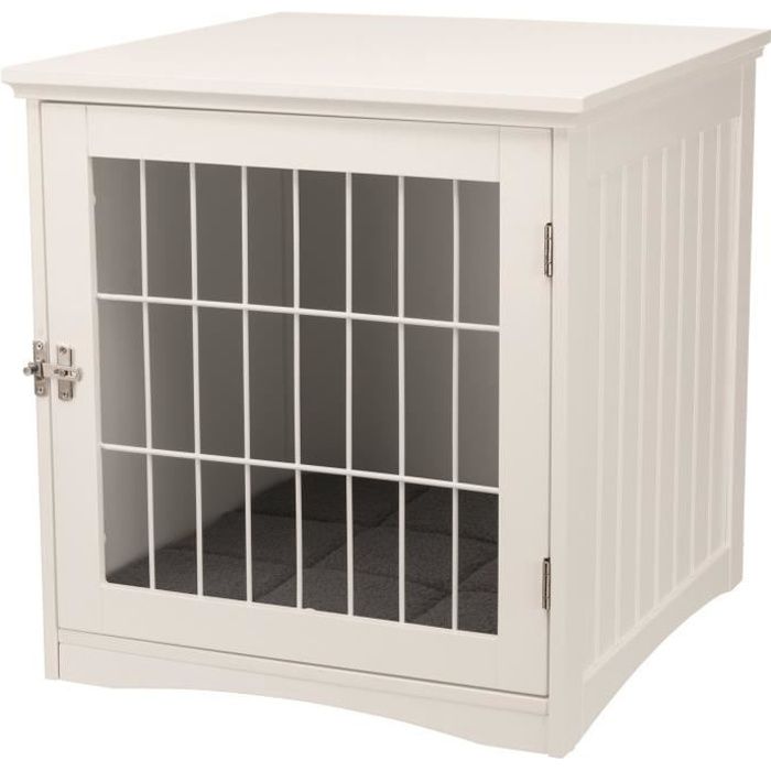 TRIXIE Niche d'intérieur - Taille S - 48 x 51 x 51 cm - Blanc - Pour chien et chat