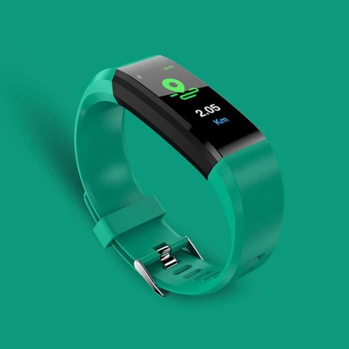 SHOP-STORY - Bracelet Montre connectée Tracker d’activités - Vert