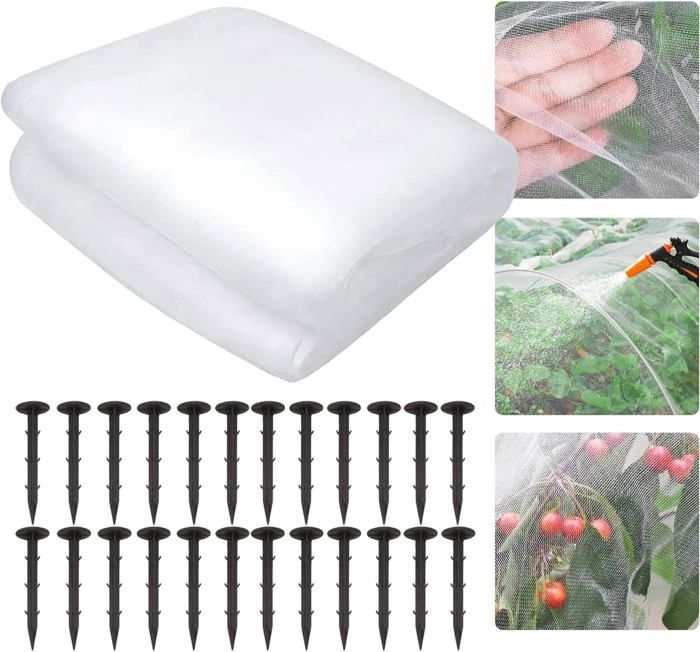 Filet Anti Insecte,9x26m Filets Pour Jardin,Filet De Protection Contre Potager,Maille Fine Anti Oiseaux En Maille Pour La Protection Des Graines, Plantes,Fleurs,Légumes Et Fruits