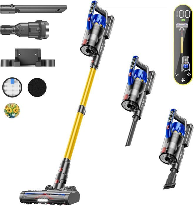 Extracteur D'air Solaire Sans Fil ,550W/ 45Kpa/60Min Autonomie