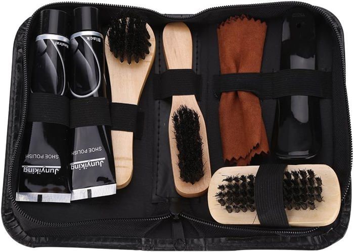 8pcs Trousse de soin de cirage pour chaussures Neutres pour bottes chaussures de sport 8pcs Trousse de soin de cirage pour chaussures Neutres pour bottes chaussures de sport