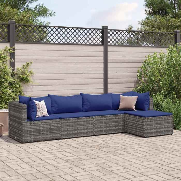 vidaXL Salon de jardin 5 pcs