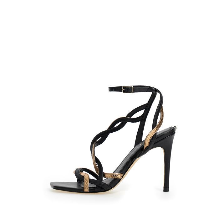 Talon Nu Pieds Guess Guess Noir Chaussures Sandale Femme 135,00 €