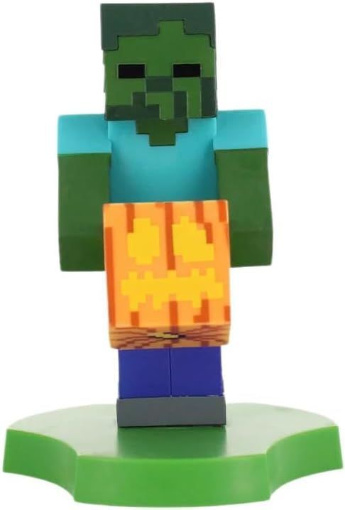 Figurine Minecraft Zombie EXQUISITE GAMING Cable Guys Support écouteurs smartphone ou petit accessoire 11 cm