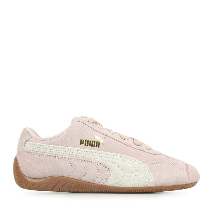 5986 Baskets fille - PUMA - Speedcat Jr - Rose - Cuir - Lacets