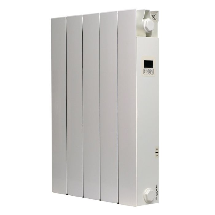 Radiateur électrique vertical à inertie sèche - Caraïbes gris - 1000 W - 10 m¬≤