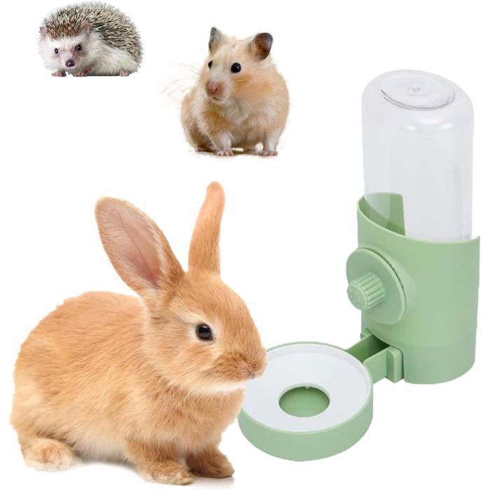 Meilleurs prix pour Distributeur eau automatique pour lapin accessoire pour cochon Inde chinchilla hamster gamelle Multicolore ABREUVOIR