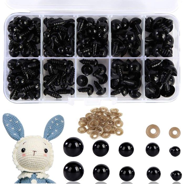 50 Marionnettes à Doigt – Yeux Mobiles – Anneaux Colorés En PVC – Cadeau Fête Et école