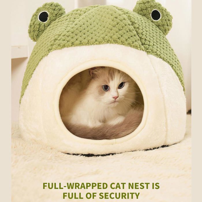 Couverture pour chien - Panier pour chat - Maison pour chat - Coussin pour chat - Petit lit-tente semi-fermé - Adorabforme