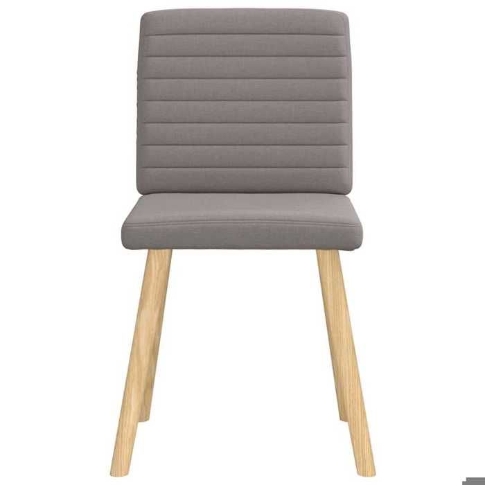 Taupe Chaises de cuisine/bar - SOLOMON -[lot de 4] - Pour 4 personnes - taupe tissu CCC727