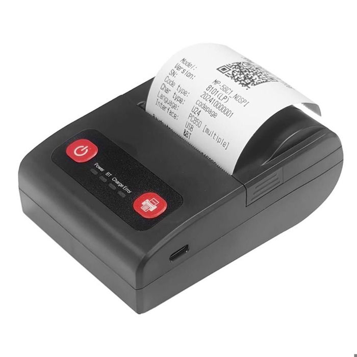 INF Mini Imprimante Thermique Portable 58mm - Connectivité USB & Bluetooth - Impression Mobile et Rapide
