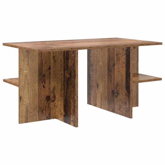 vidaXL Table basse Bois ancien 87 x 50 x 45 cm Bois d’ingénierie 8001061