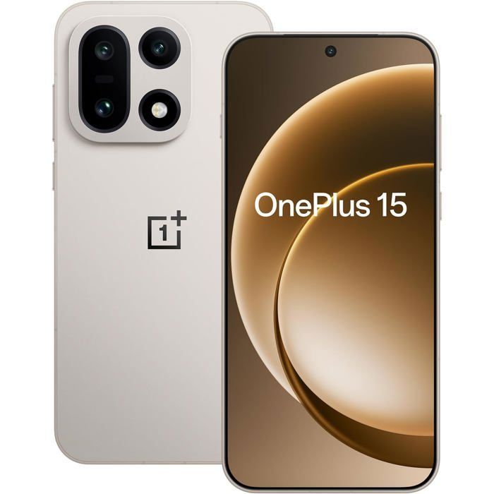 OnePlus 15 Smartphone 6Go RAM+512Go 5G Sand Storm