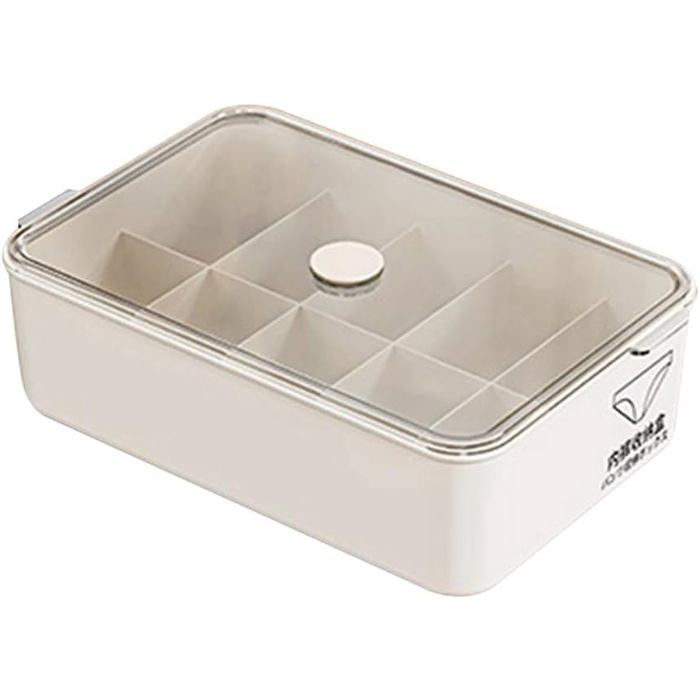 Boîte De Rangement Anti-Poussière De Grande Capacité Pour Sous-Vêtements Et Chaussettes. Boîte De Rangement Avec 10 Compartiments